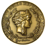 Medaglia conferita dal Presidente della Repubblica Giorgio Napolitano alla 3ª Edizione del Concorso Corale "Antonio Guanti"